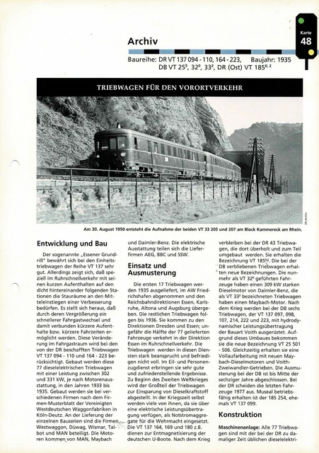 BAUREIHE DR VT 137 094110, 164223, DB VT 25 5, 32 0, 33 2