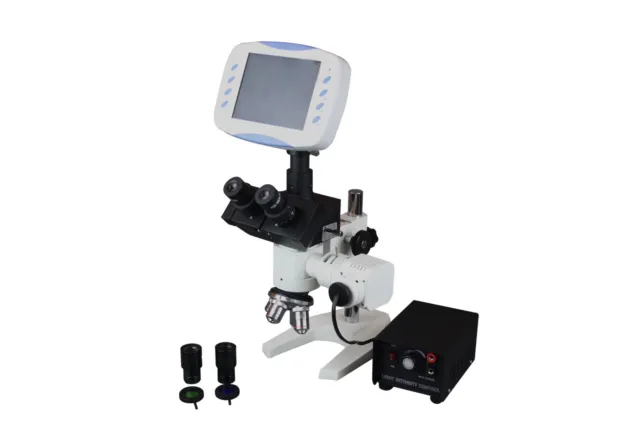Trioculaire Incident Lumière Microscope W 2MP TV Caméra & 7 " LCD & 2GB Stockage