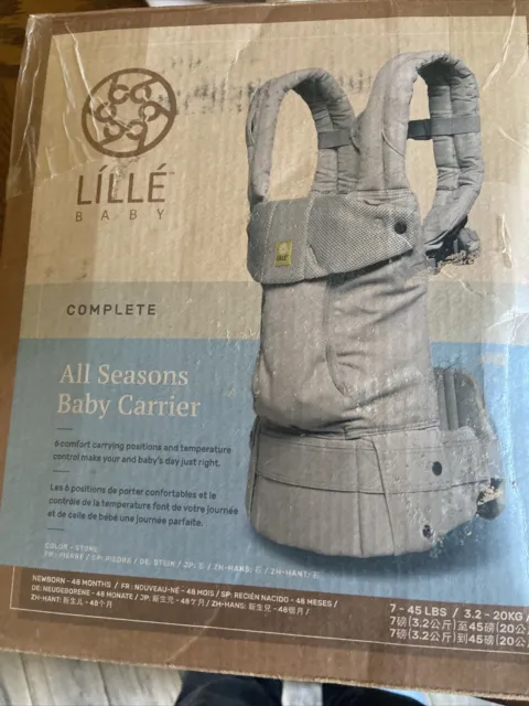 Lillie Baby COMPLETE Baby Carrier All Seasons 6 in 1 - Stone