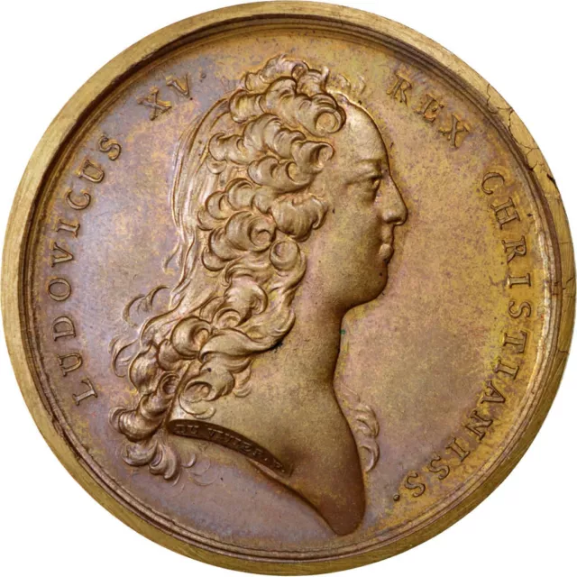 [#62867] France, Médaille, Bombardement de Tripoli, Louis XV, 1728, Duvivier, SU