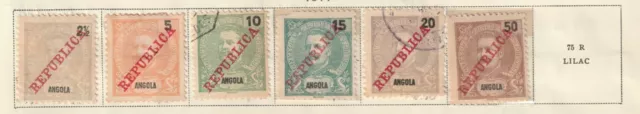 Angola Lot 5: (Stamp details below) 2021 Scott Catalog Value $12.55