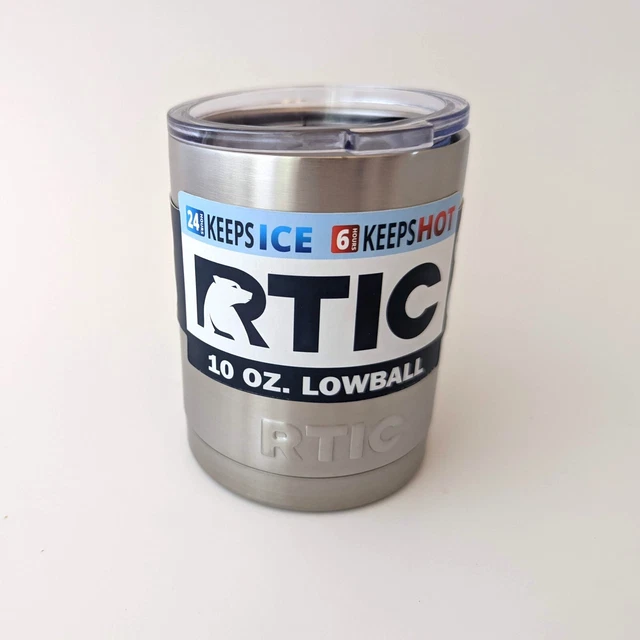 RTIC Lowball 10 OZ Insulated Tumbler with Lids - New