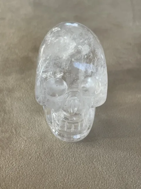 Schöner „ Bergkristall“   Kristallschädel sehr detailliert  180 g