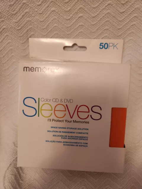 Memorex COLOR AND WHITE CD & DVD KEEPERS 50 Pack