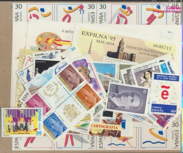 Briefmarken Spanien 1995 Mi 3193-3256 Jahrgang 1995 komplett postfrisch (9909924