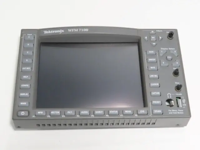 Tektronix Wfm7100 Waveform Monitor Display Panel Only