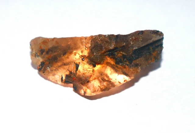 Thérapeutique Terre Extrait 118Ct Noir Naturel Rutile Quartz Gemme VB1512