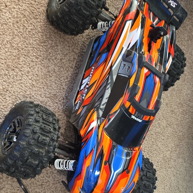 Trixas TRAXXAS RUSTLER VXL 4WD Brushless Electric RC Monster Truck RTR w/ TQi ...