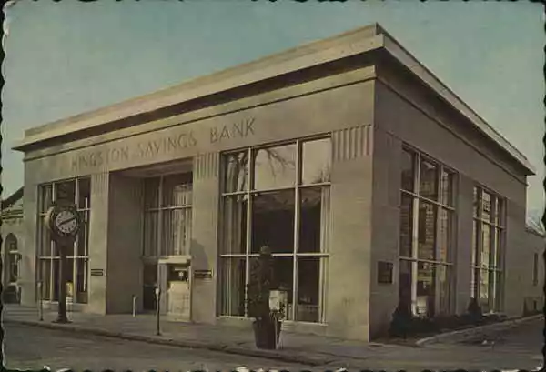 1965 Kingston Savings Bank,NY Ulster County New York Frank Lauppe Postcard