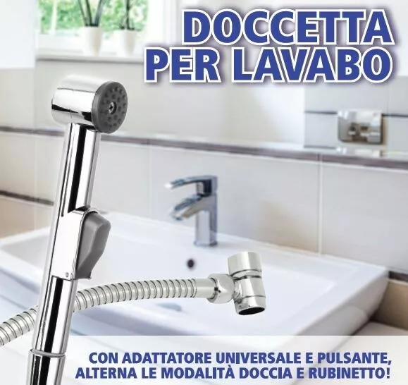 KIT DOCCETTA PER Lavabo - Doccetta Con Attacco Rubinetti Lavello/Bidet EUR  25,00 - PicClick IT