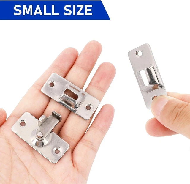 Mini Size 90 Degree Door Latch Sliding Screen Barn Hasp Clasp Pocket Door Locks