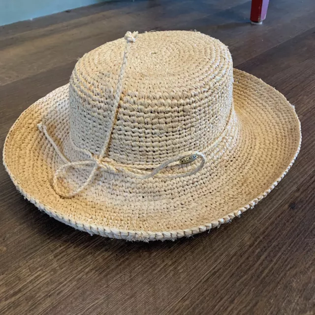 The Scala Collection Designer Packable Vacation Beach Women's Straw Sun Hat