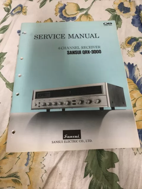 Service Manual 4-channel Receiver Sansui QRX-3000