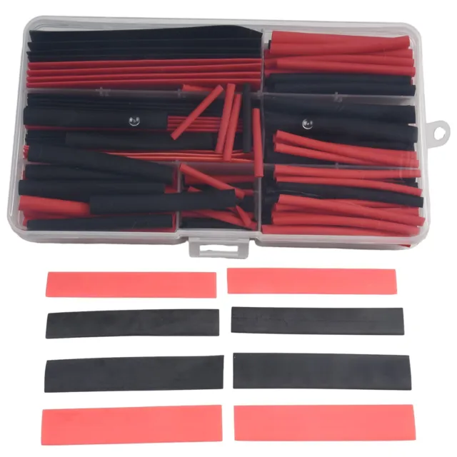 Set di tubi termoretraibili sicuri e durevoli in nero rosso per isolamento filo