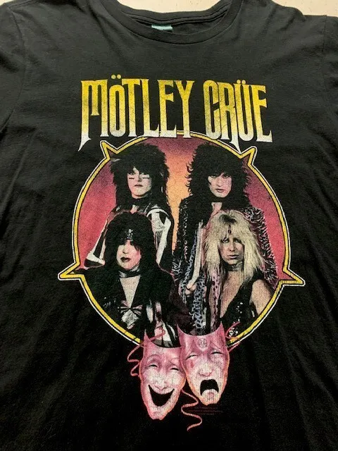 Motley Crue Theatre Of Pain Large T-shirt Hollywood Glam Hard Rock Heavy Metal