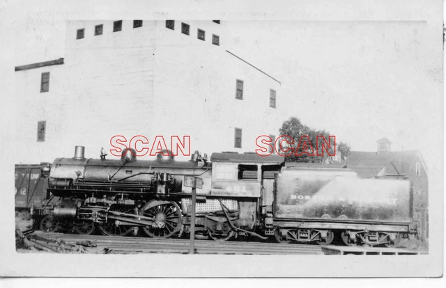 1C201 RPPC 1900s BOSTON & ALBANY RAILROAD 4-4-2 LOCO #401