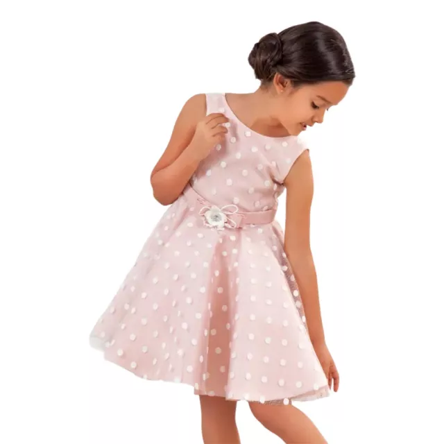 Abito Vestito Cerimonia Bambina Abel E Lula Mayoral 5005 Rosa Originale Pe