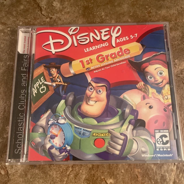 DISNEY LEARNING AGES 5-7 1st Grade Educational Software Toy Story CD ...