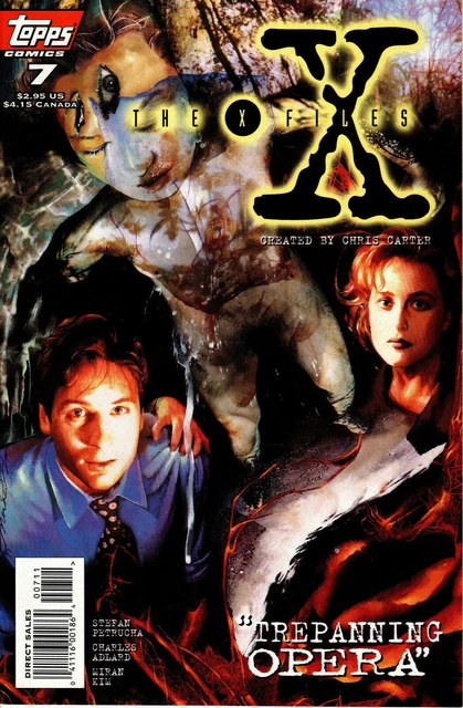 The X-Files #7 Direct Sales Edition Nm+ First Print 1995 Topps Comics