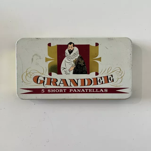 Vintage Original Grandee Panatella Cigar Tin Box Empty Lambert & Butler