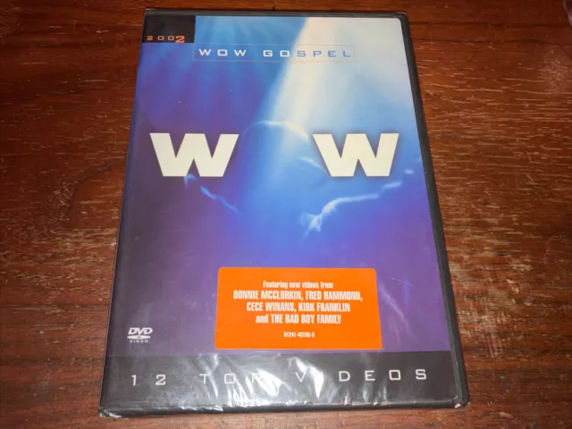 WOW Gospel 2002 (DVD, 2002) - New Sealed - 12 Top Videos - Christian Music DVD