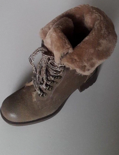 Texto Bottines En Croûte De Cuir Taupe Pointure Fr/Eu 40