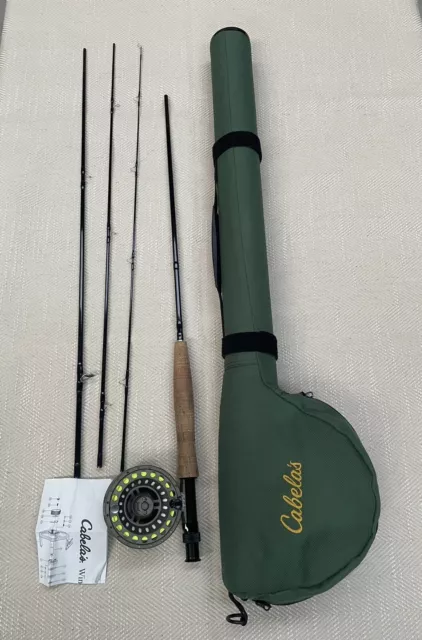 CABELAS THREE FORKS Fly Reel 7/8/9 Wind River rod 9', 4 Section $135.00 -  PicClick