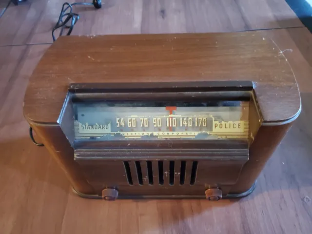 Original 1940s Police Radio BENDIX RADIO WOOD RARE!!