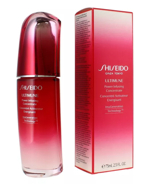 Concentrado de infusión de energía Shiseido Ultimune 75 ml/2,5 oz totalmente nuevo en caja
