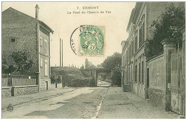 95.ERMONT.n°8464.LE PONT DU CHEMIN DE FER