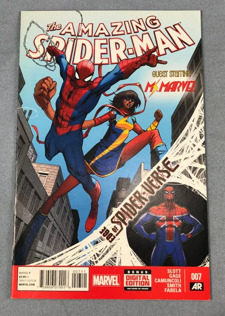 Amazing Spider-Man #7 Marvel Comic Kamala Khan Ms Marvel Spider-UK 2014