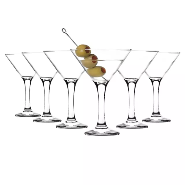 6x Misket Martini Glasses Classic Party Bar Espresso Cocktail Glass Set 175ml