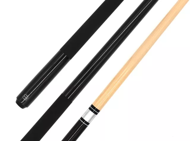 Billard Zubehör Billardqueue Pool Cue Kö Queue  ELEMENT schwarz 2-teilig 147 cm