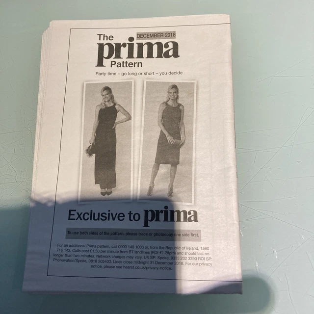 PRIMA CREATE AND Craft Uncut Sewing Pattern : Party Dress Sizes 10 - 20 ...