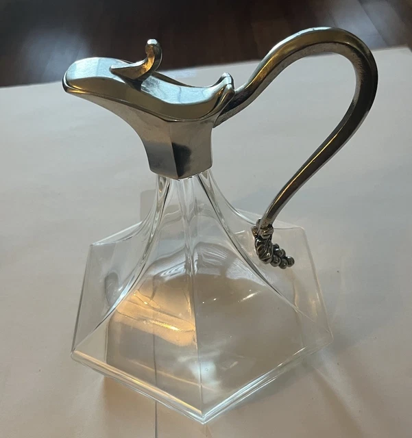 bougeoir vintage Jean Goardere en étain : oeuvre d'art en