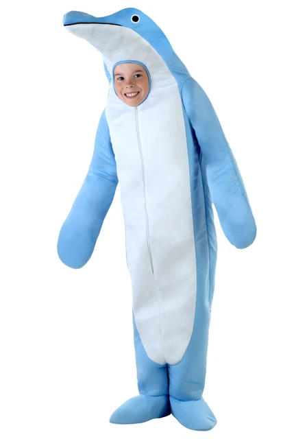 Kid's Blue Dolphin Sea Life Zoo Ocean Fish Costume SIZE L (Used)