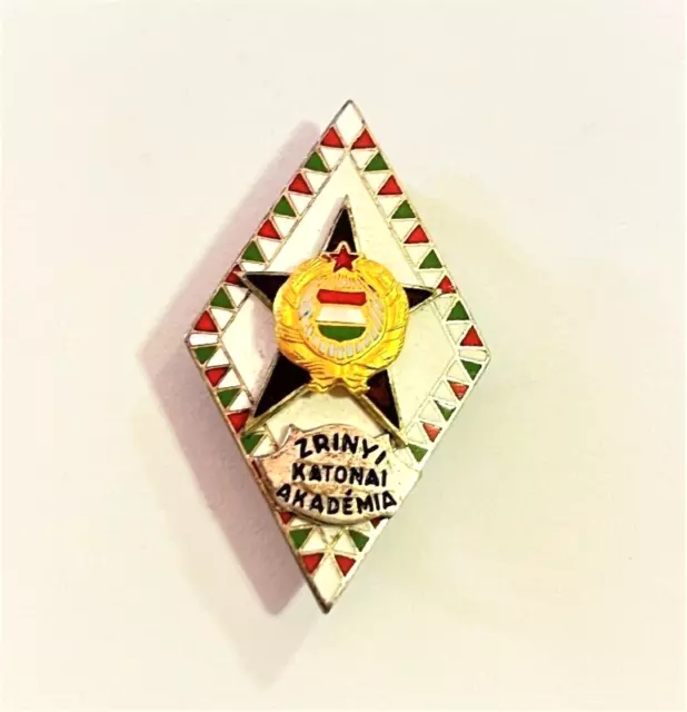 People's Republic Of Hungary. Zrinyi Military Academy Badge  (Hun Badge 39)