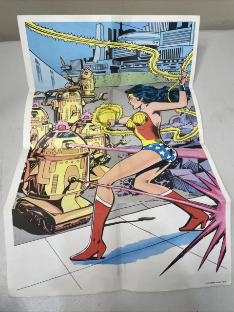 Vintage 1978 Promotional Wonder Woman Poster Post Cereal 9x14