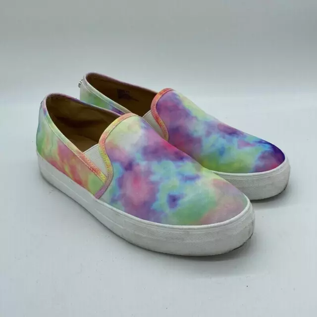 Steve Madden Toshe Tie Dye Multicolor Slip On Sneakers Shoes Womens Size 9.5