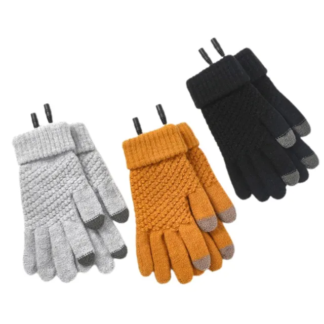 Electric Heated Gloves Rechargeable Battery Hand Warm Windproof Thermal Winter