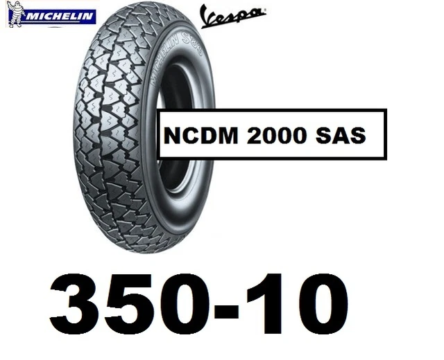Ruota Completa MICHELIN S83, 3.50-10" Con Cerchio Tubeless SIP 2.10-10 - Foto 3