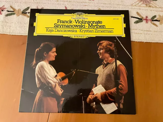 Danczowska Zimerman-Franck violin sonata Szymanowski Mythen  DGG lp NM first 81