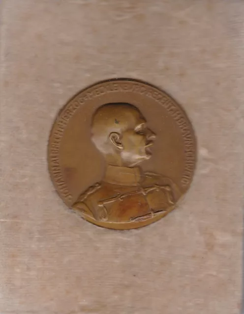 Original WWI Medal Coin Token JOHANN DUKE MECKLENBURG BRUNSWICK Colonial German