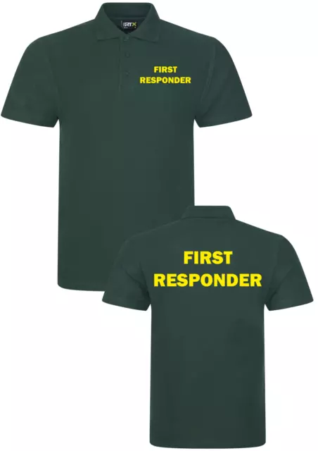 Medical First Responder POLO SHIRT WORKWEAR First Aid Ambulance paramedic Top