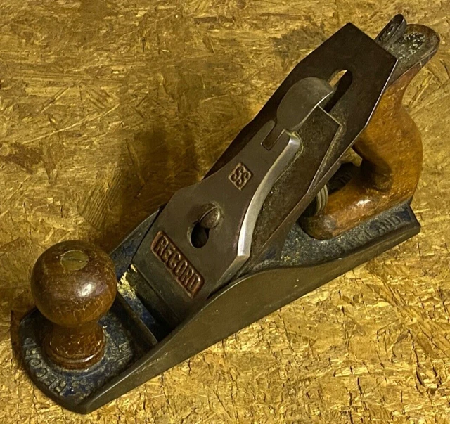 Vintage Record No 04 SS Stay Set Smoothing Plane Carpentry Tool Made in England