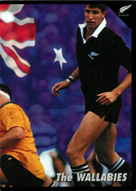 ✺New✺ 1995 NEW ZEALAND ALL BLACKS World Cup Card VS WALLABIES Card 3 of 3