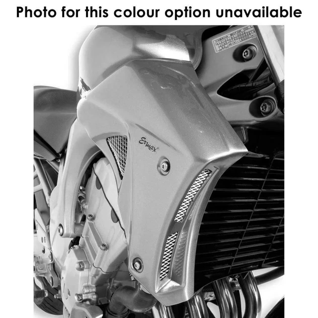 Powerbronze Fairing Lowers – Gloss Black With Silver Mesh – Fits Yamaha FZ-6 Fazer S2 (2007-2009)