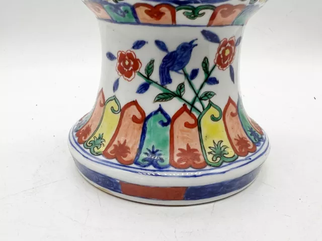 Antique Signed Chinese Wucai Dragon Xuande Mark Republic Vase Hand Painted 2