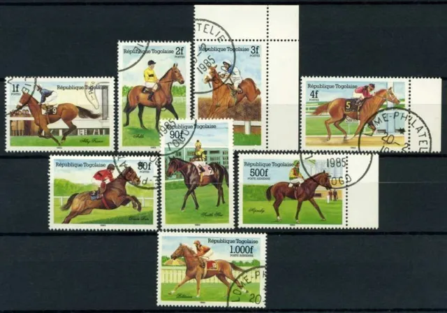 Togo 1985 Mi. 1836-1843 Gestempelt 100% Pferderennpferde