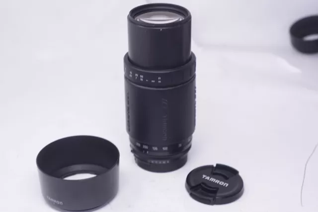 Tamron 70-300mm F4/5.6 AF Zoom Lens - Black with Hood